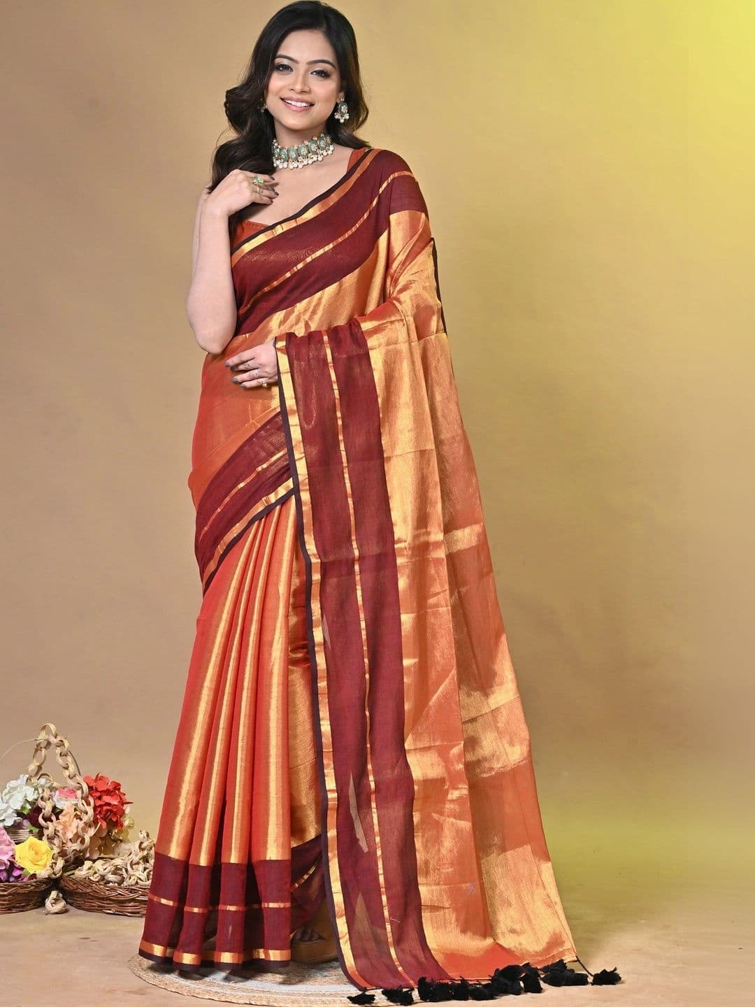 SAANTHA Tissue Saree thumbnail 2
