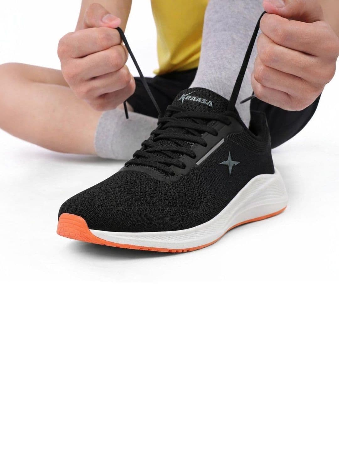 KRAASA Men Mesh Running Non-Marking Shoes thumbnail 4