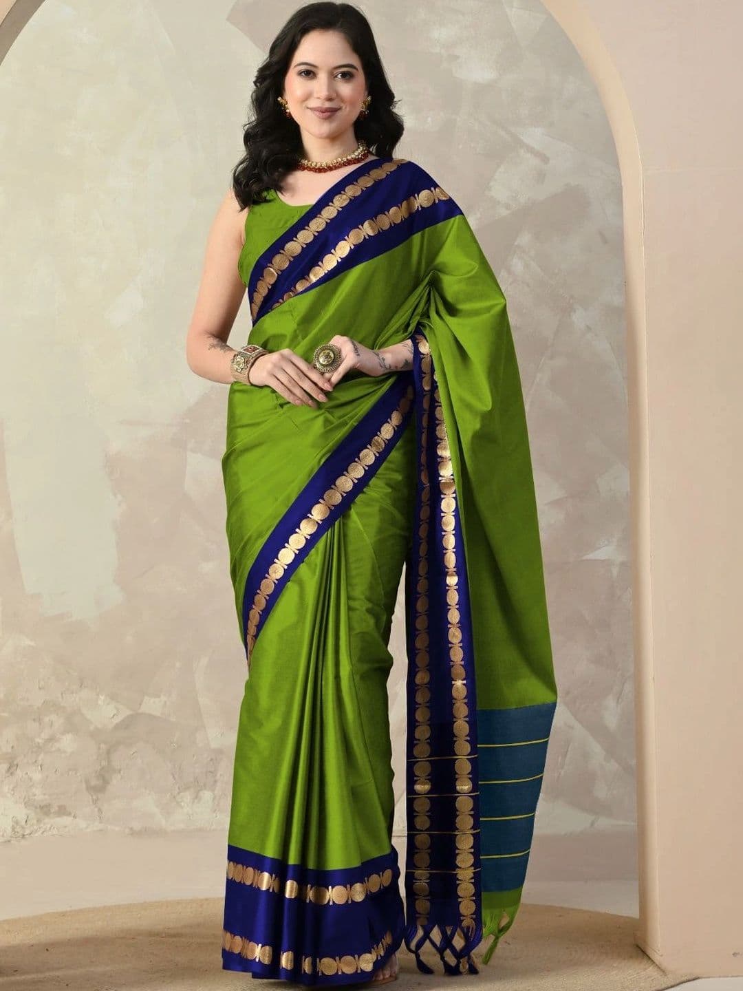 KALINI Woven Design Zari Designer Gadwal Saree - view 1