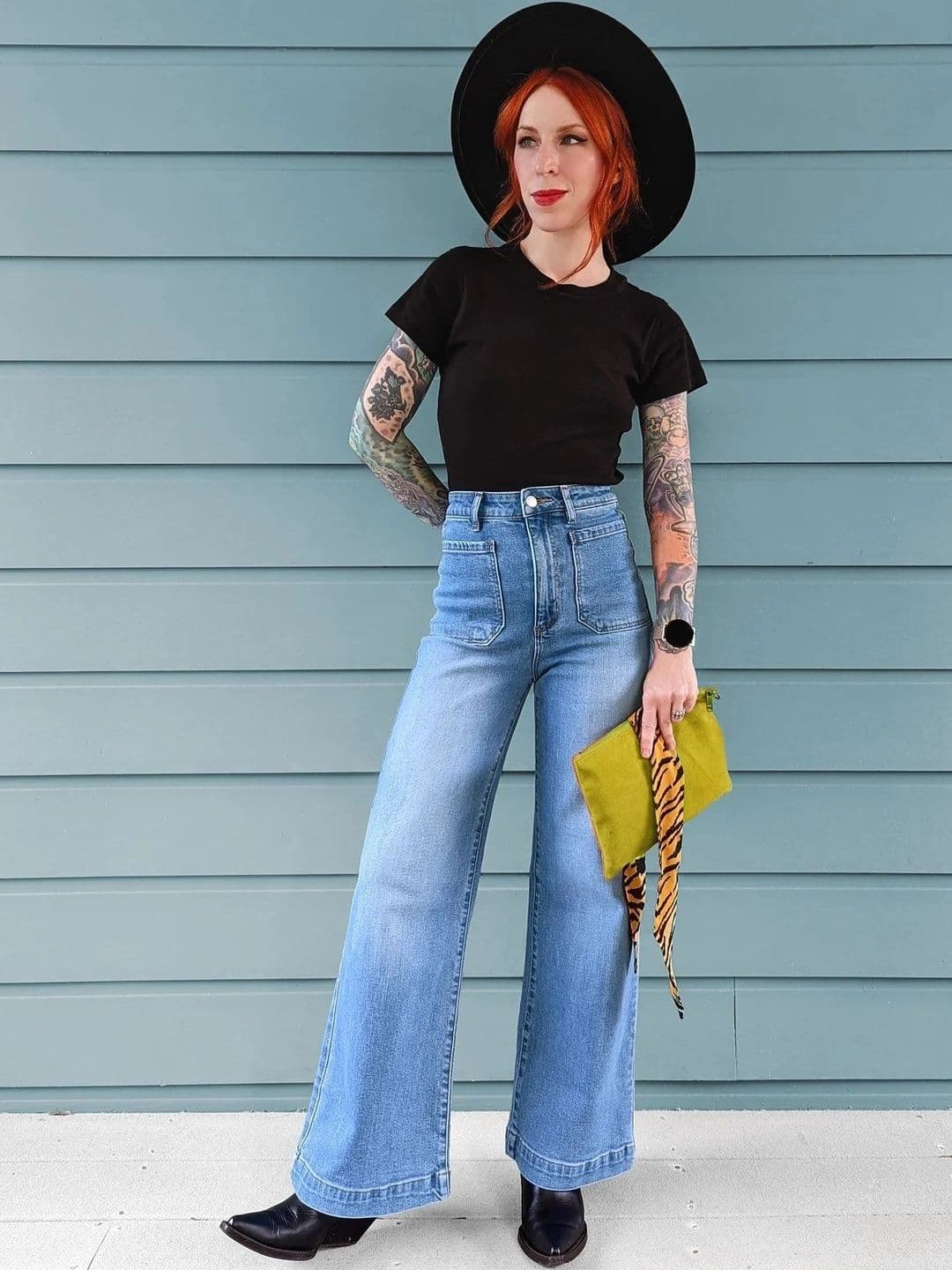 Aadvi Fashion Women Comfort Wide Leg High-Rise Light Fade Stretchable Jeans - view 1