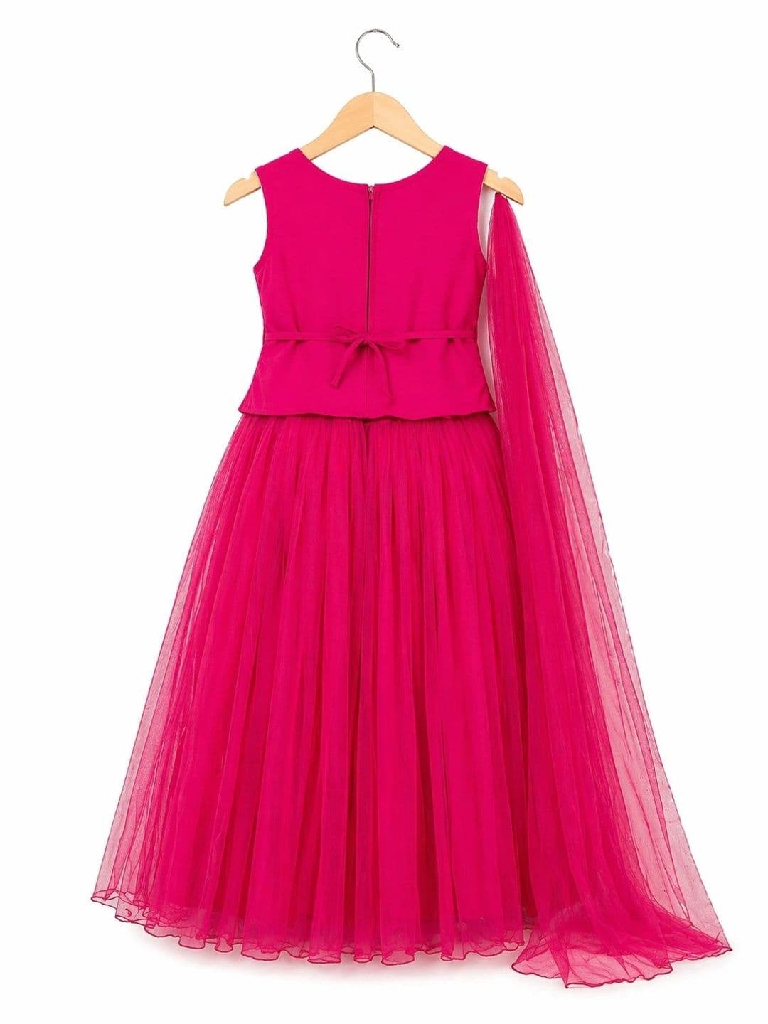 BAESD Girls Embellished Sequinned Ready to Wear Lehenga & thumbnail 3