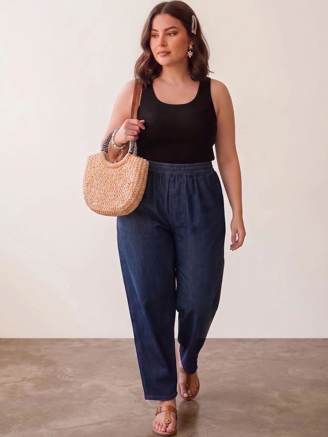Style Quotient Plus Women Classic Relaxed Fit High-Rise Jeans thumbnail 5