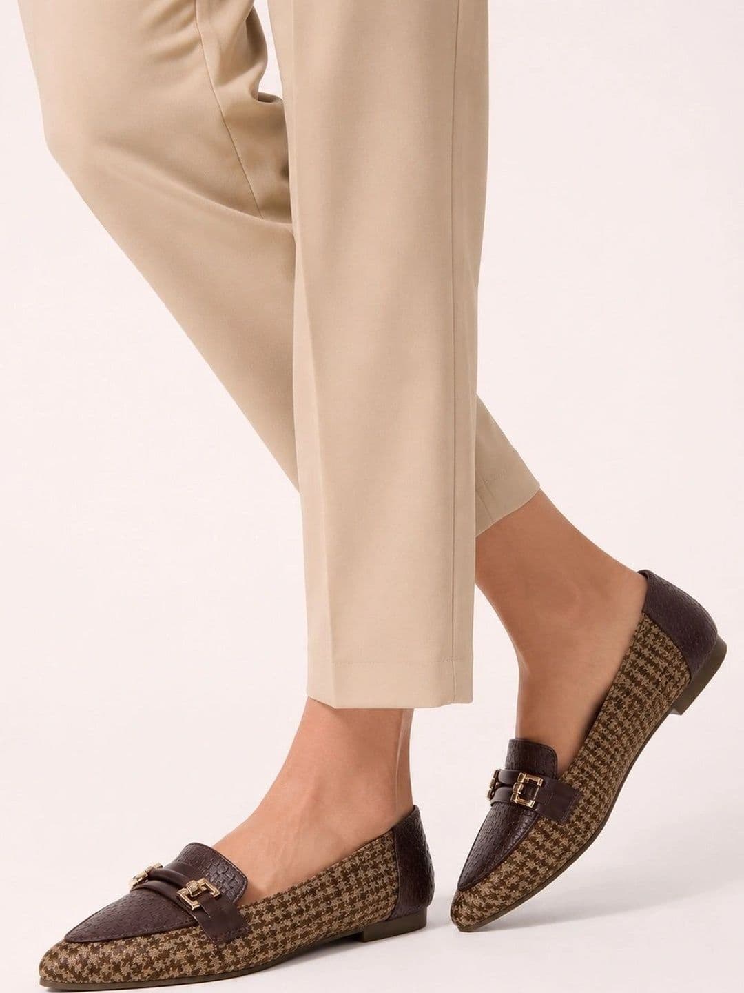 SUKUN Women Textured Flats with Buckles - view 1