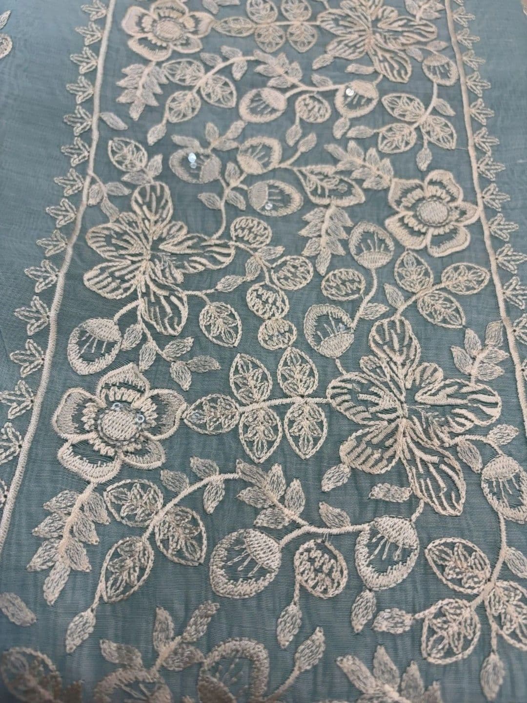 Krishna Tanna Embroidered Unstitched Dress Material thumbnail 2