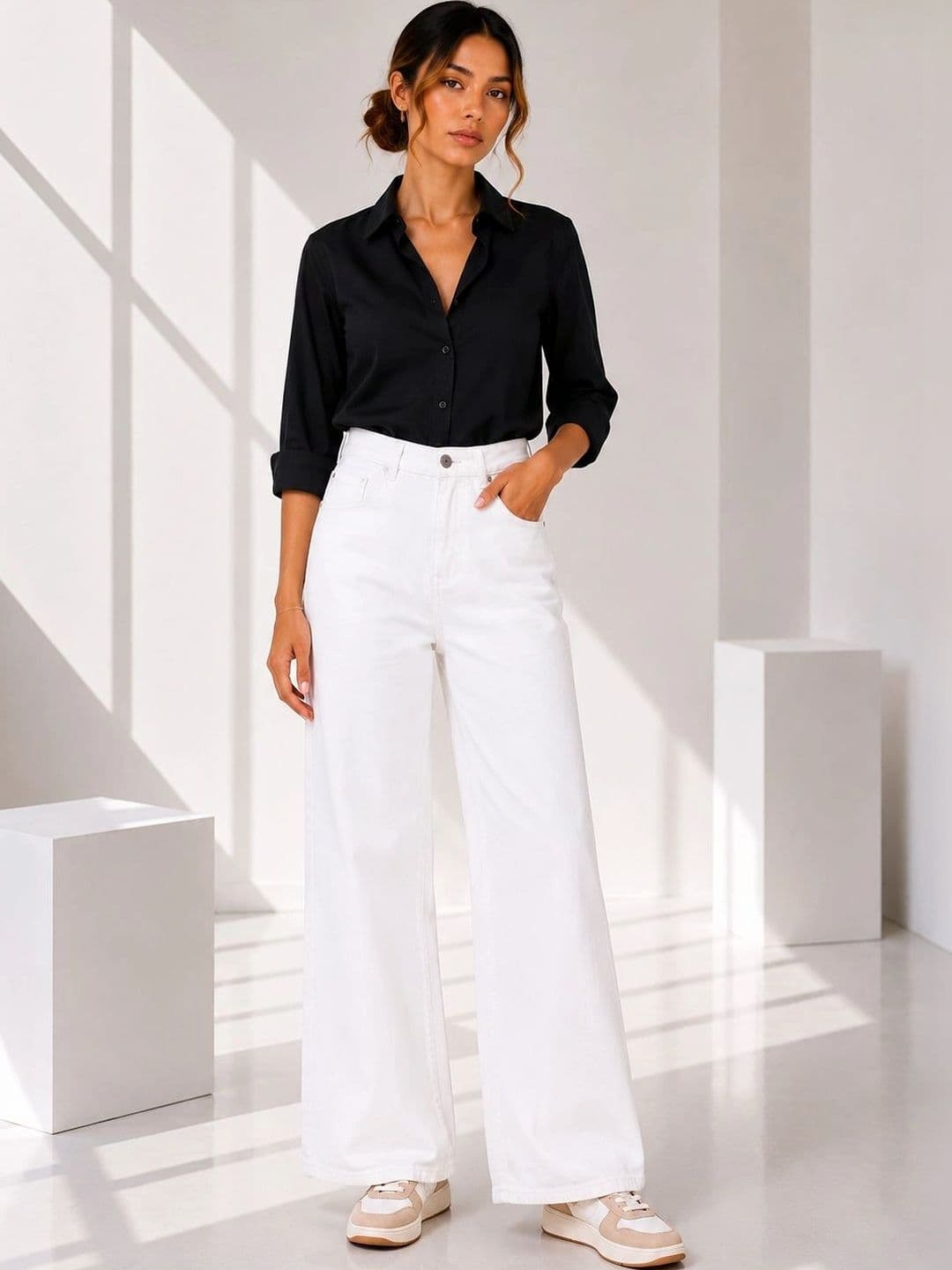 zayla Women Loose High-Rise Stretchable Jeans - view 1