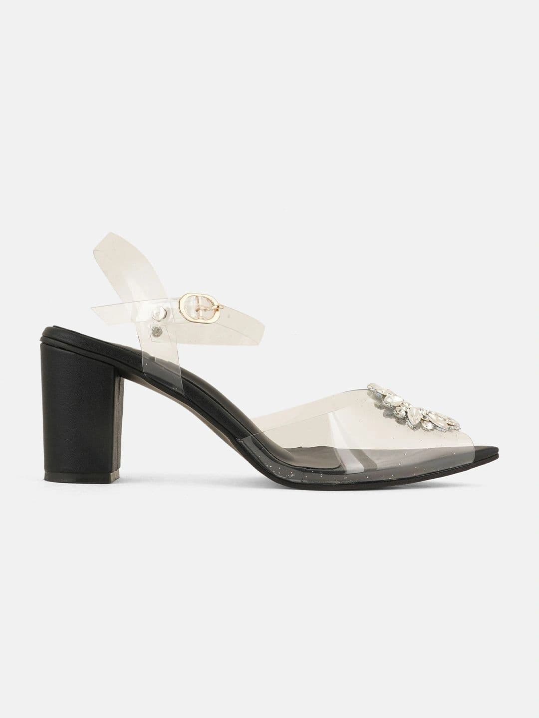 SHETOP Textured Party Block Pumps thumbnail 3