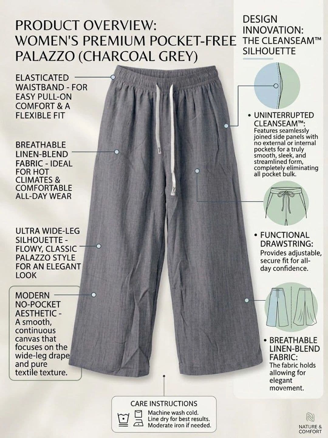 Alexvyan Women Knitted Palazzos thumbnail 2
