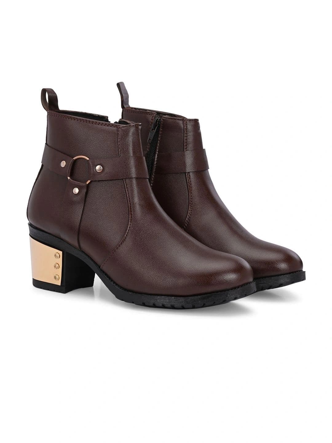 The Roadster Lifestyle Co Women Round Toe Zip Regular Boots thumbnail 4