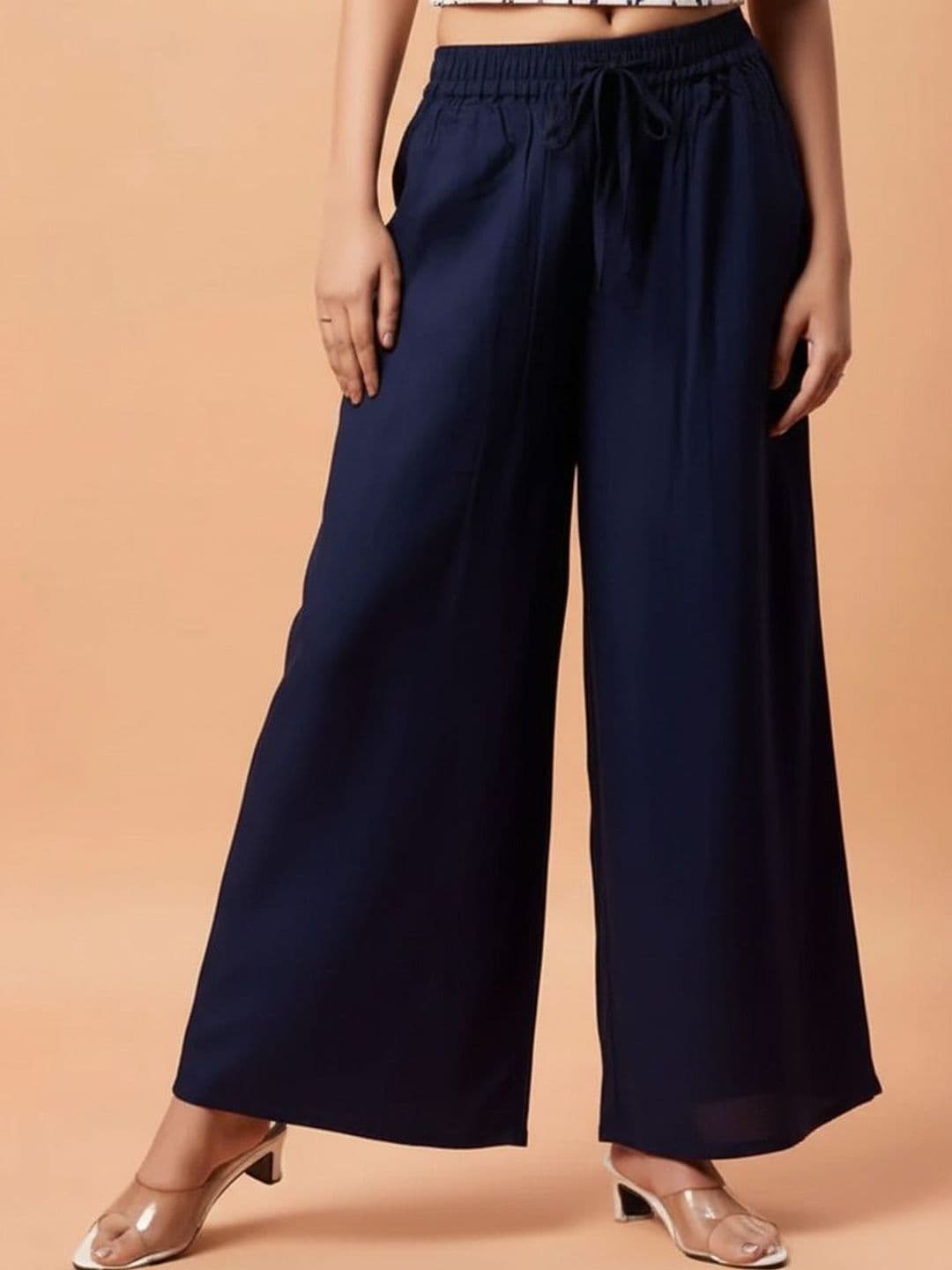 Moirai Women Knitted Ethnic Palazzos - view 1