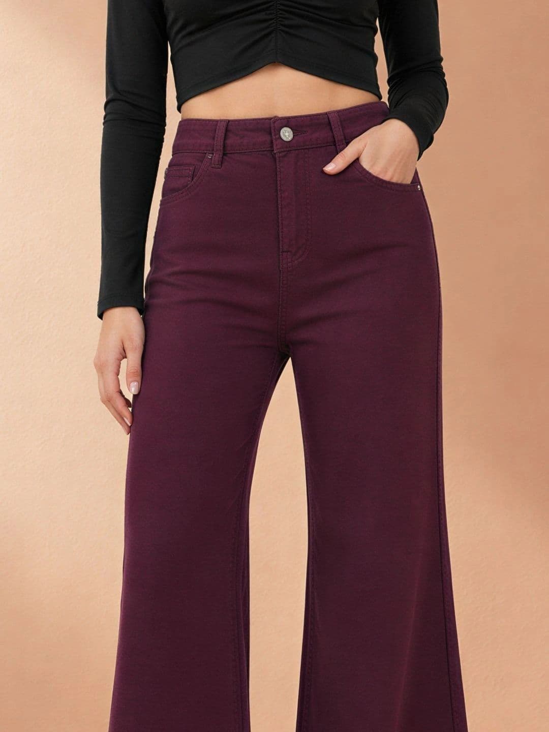 ATELIER REBEL Women Wide Leg Mid-Rise Jeans thumbnail 3