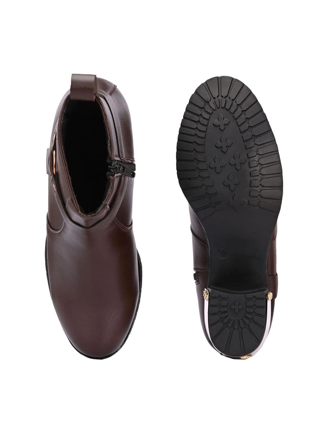 The Roadster Lifestyle Co Women Round Toe Zip Regular Boots thumbnail 2