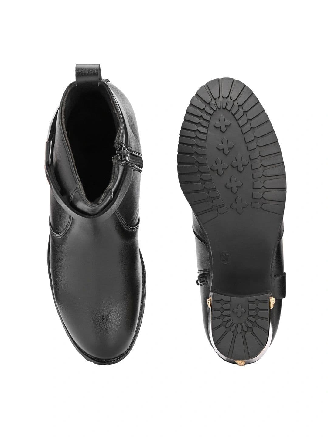 The Roadster Lifestyle Co Women Round Toe Zip Regular Boots thumbnail 4
