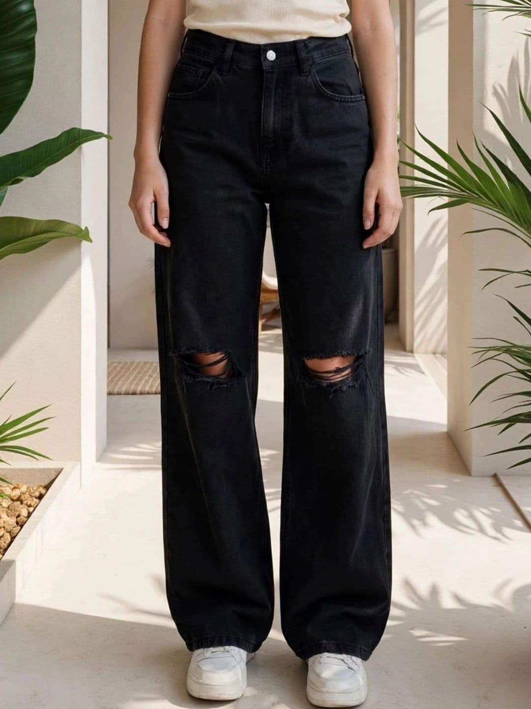 SZN Women Classic Regular Fit Mid-Rise Highly Distressed Stretchable Jeans - view 1