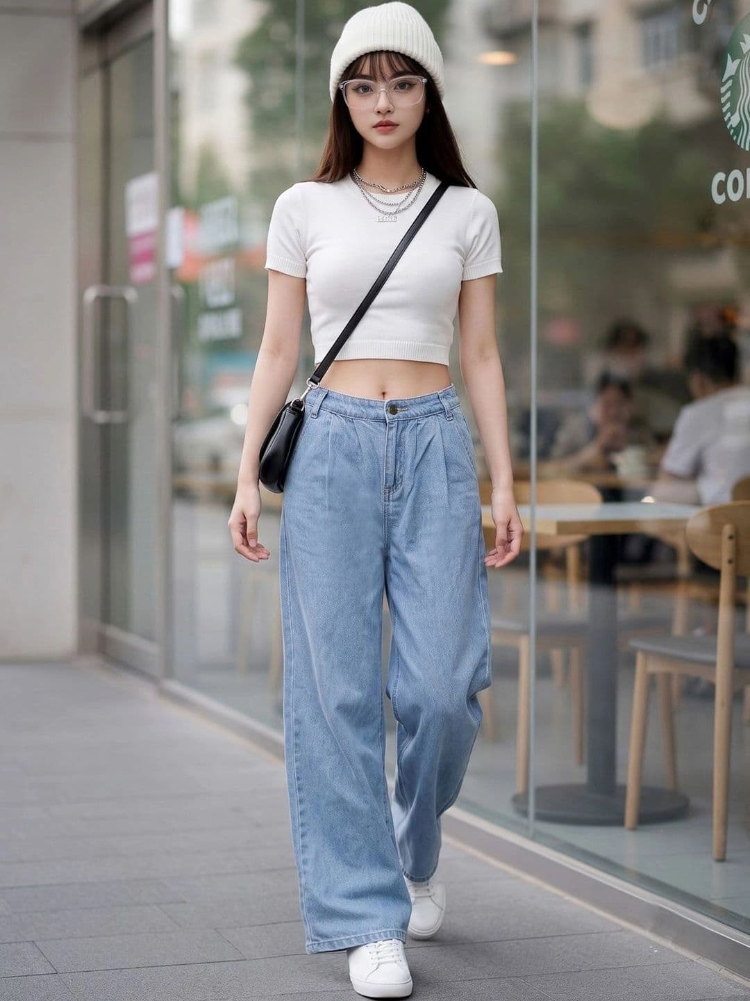 Style Quotient Women Classic Straight Fit High-Rise Light Fade Stretchable Jeans thumbnail 4