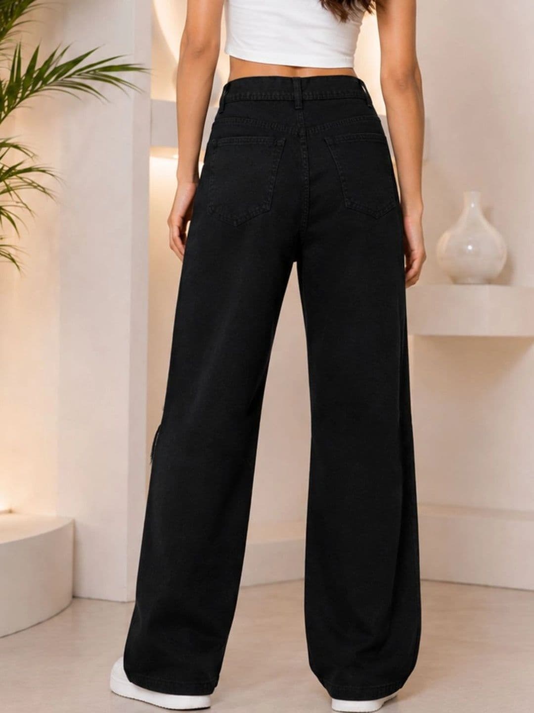 SZN Women Classic Regular Fit Mid-Rise Highly Distressed Stretchable Jeans thumbnail 2