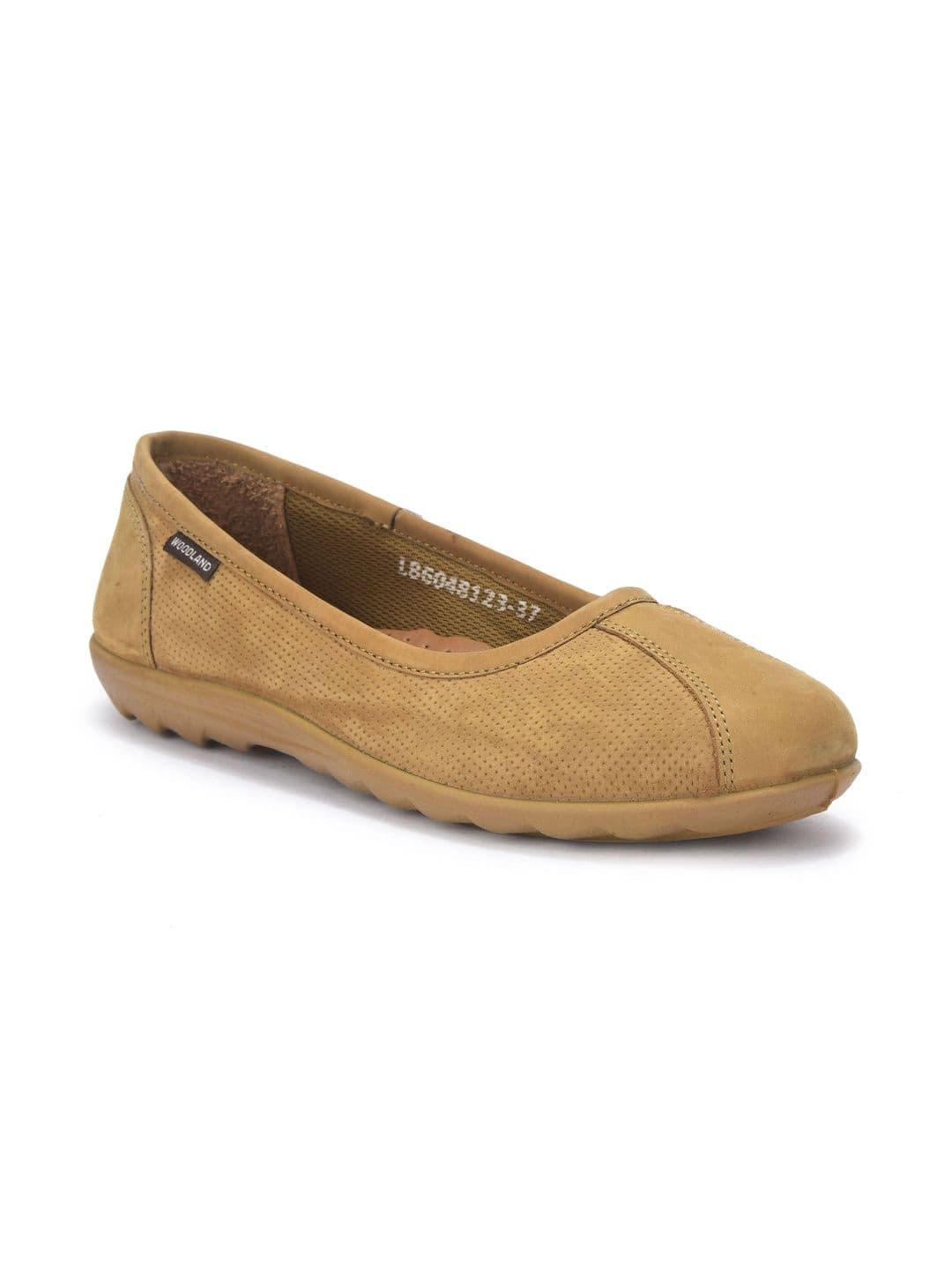 Woodland Women Perforations Leather Loafers thumbnail 7