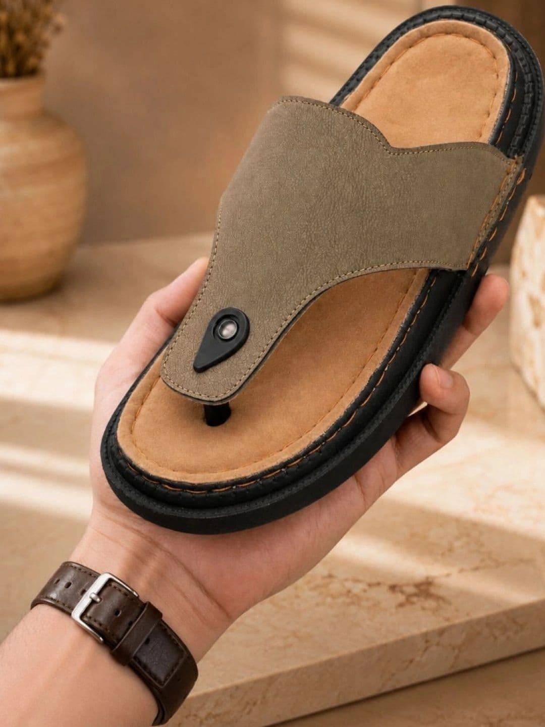 Provogue Men Suede Comfort Sandals - view 1