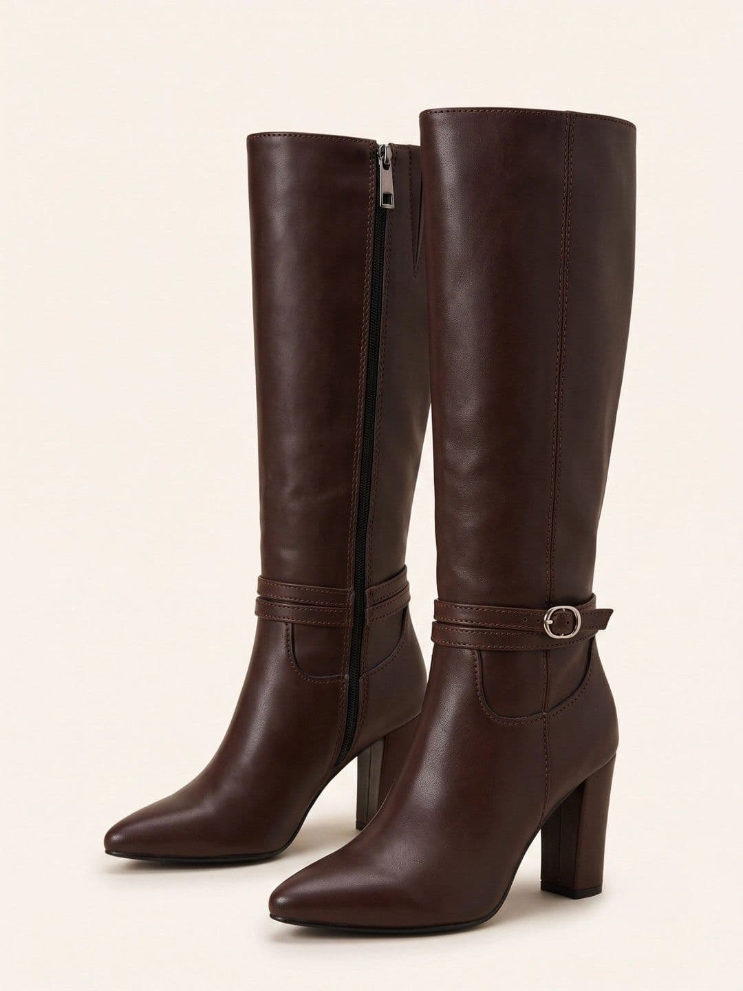AVIVASTYLE Women Pointed Toe Zip Regular Boots thumbnail 4