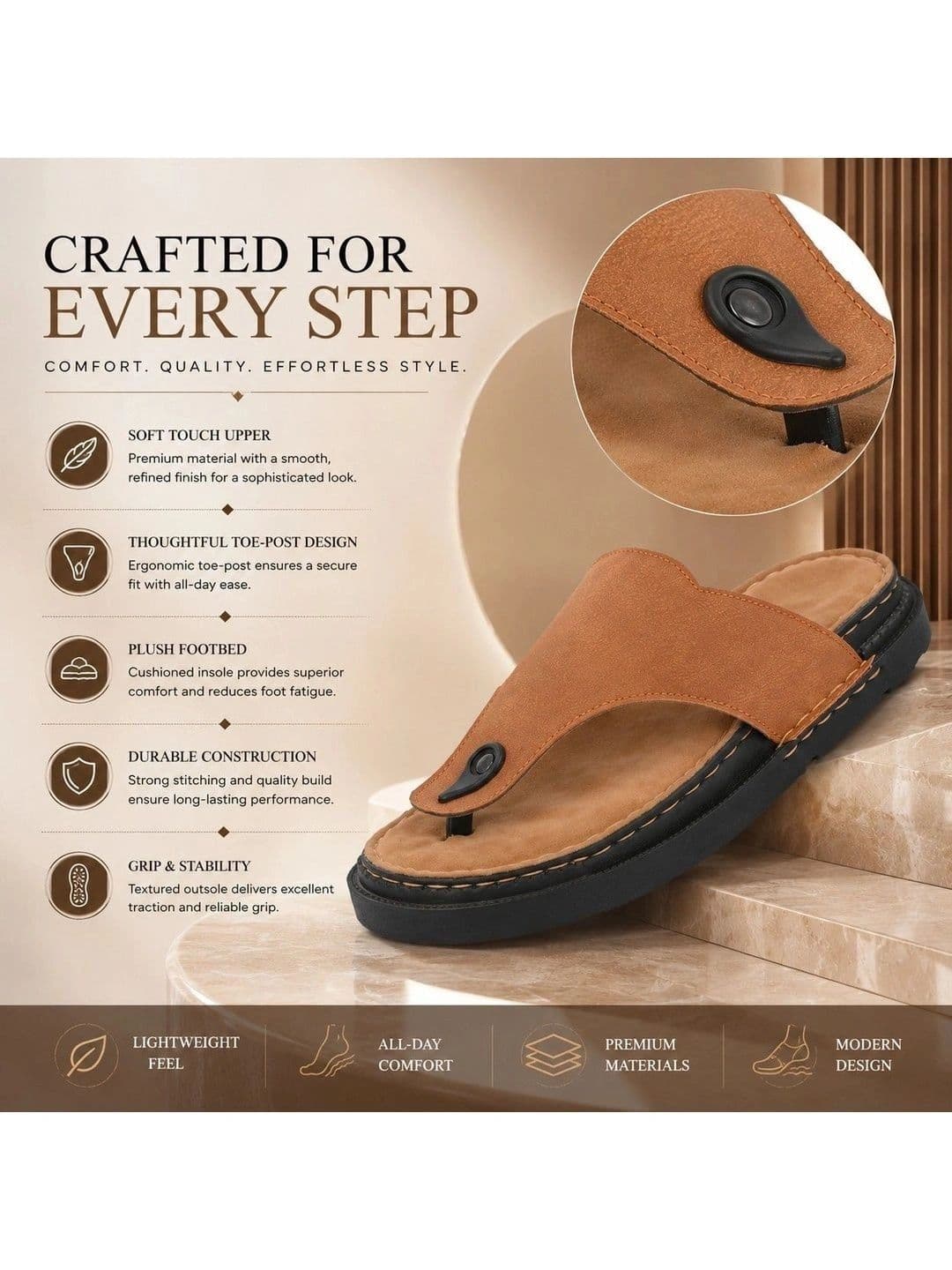 Roadster Men Suede Comfort Sandals thumbnail 5