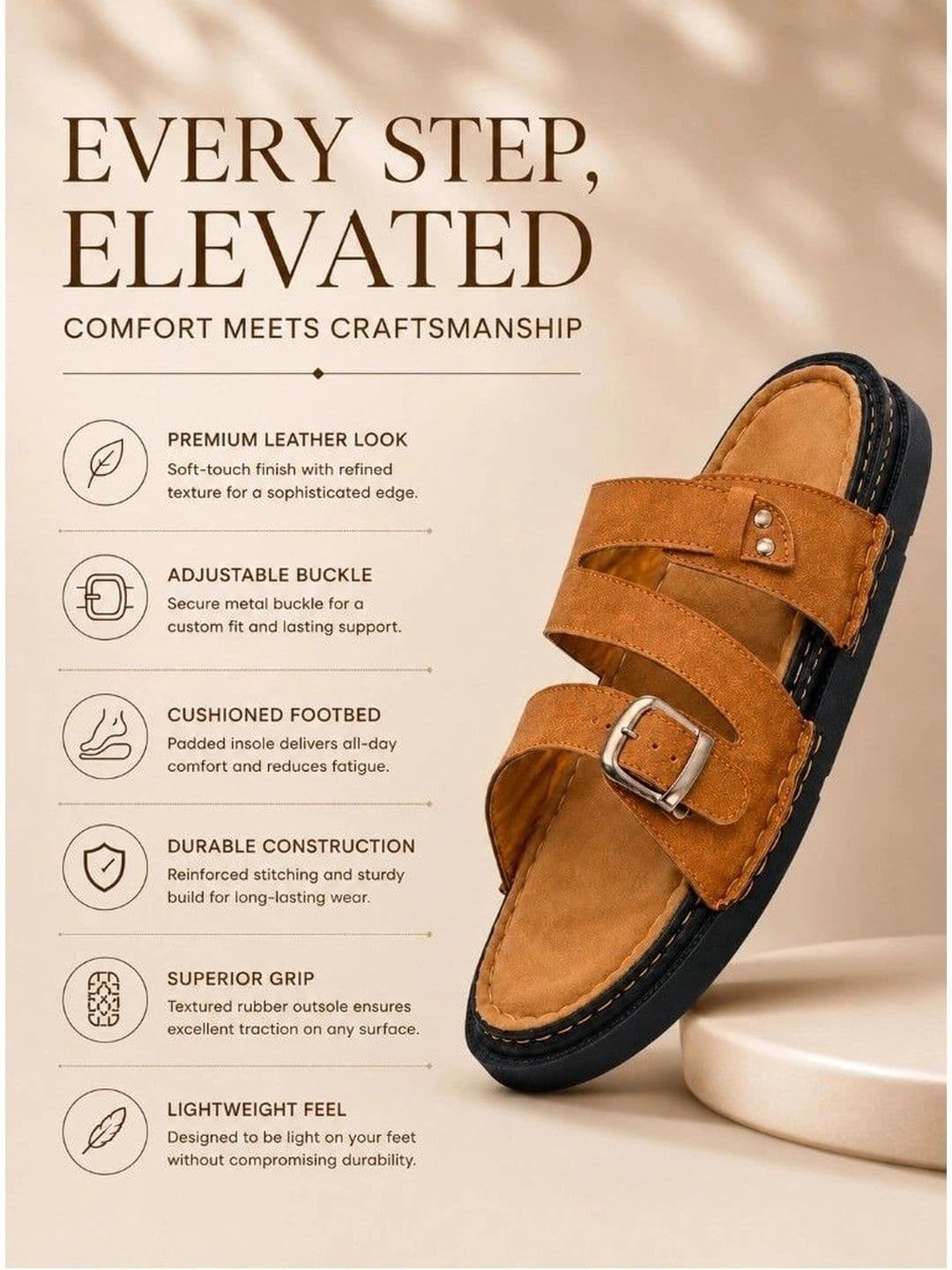 Roadster Men Suede Comfort Sandals thumbnail 6
