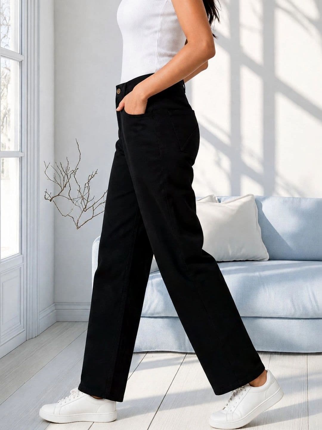 Moda Rapido Women Classic Regular Fit Mid-Rise Stretchable Jeans thumbnail 3