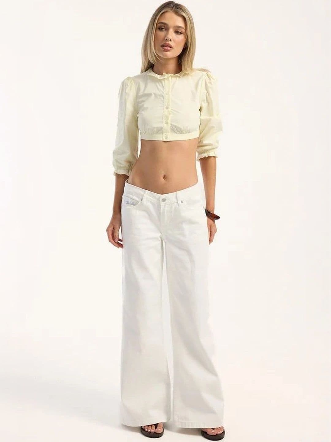 Aadvi Fashion Women Wide Leg High-Rise Stretchable Jeans - view 1
