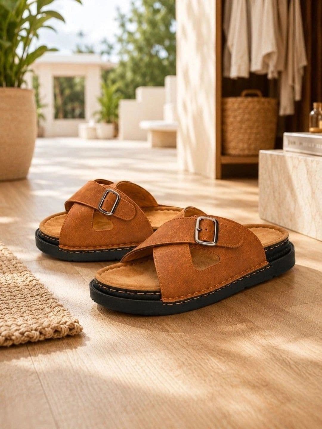 Roadster Men Suede Comfort Sandals - view 1