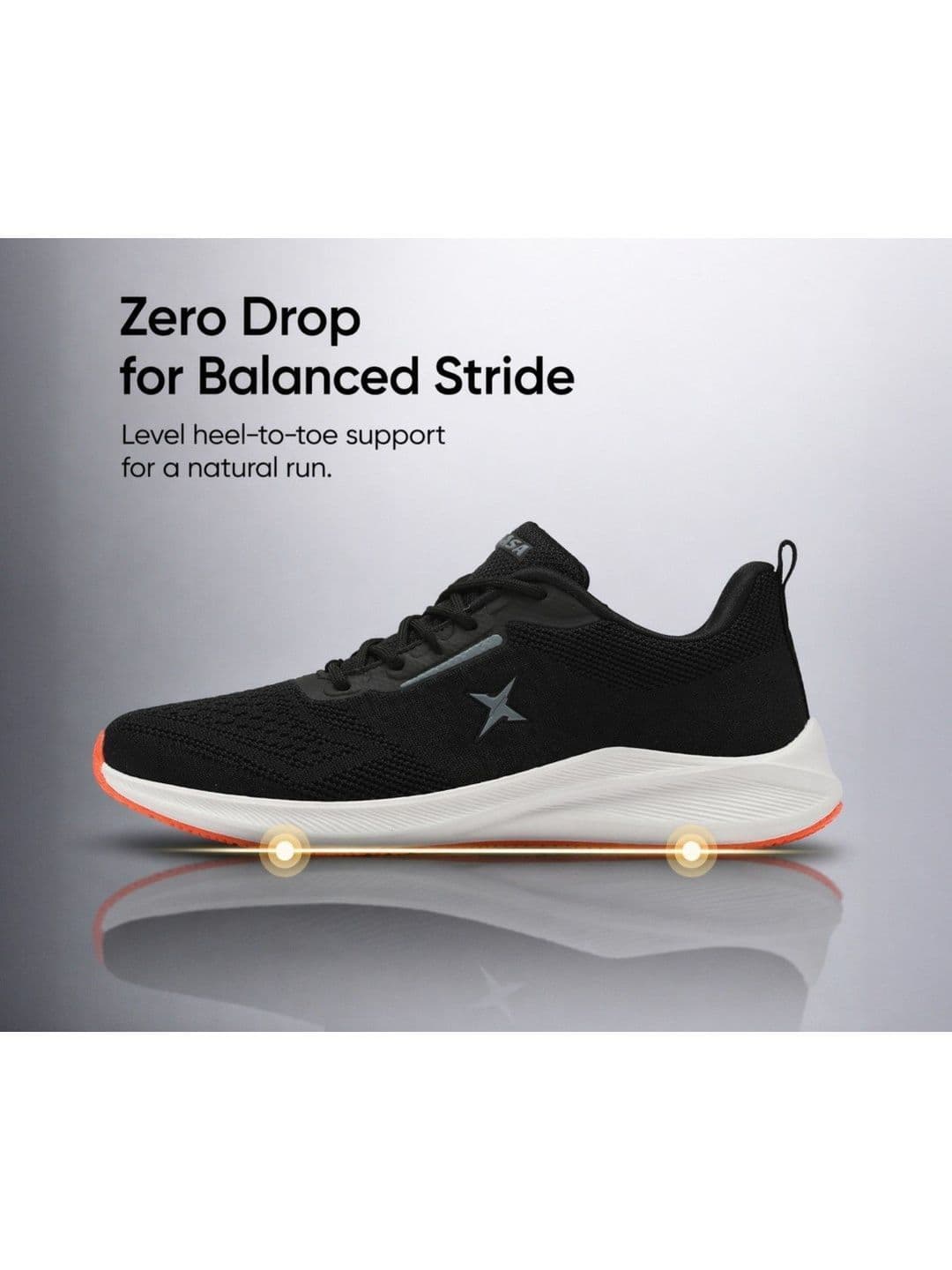 KRAASA Men Mesh Running Non-Marking Shoes thumbnail 6