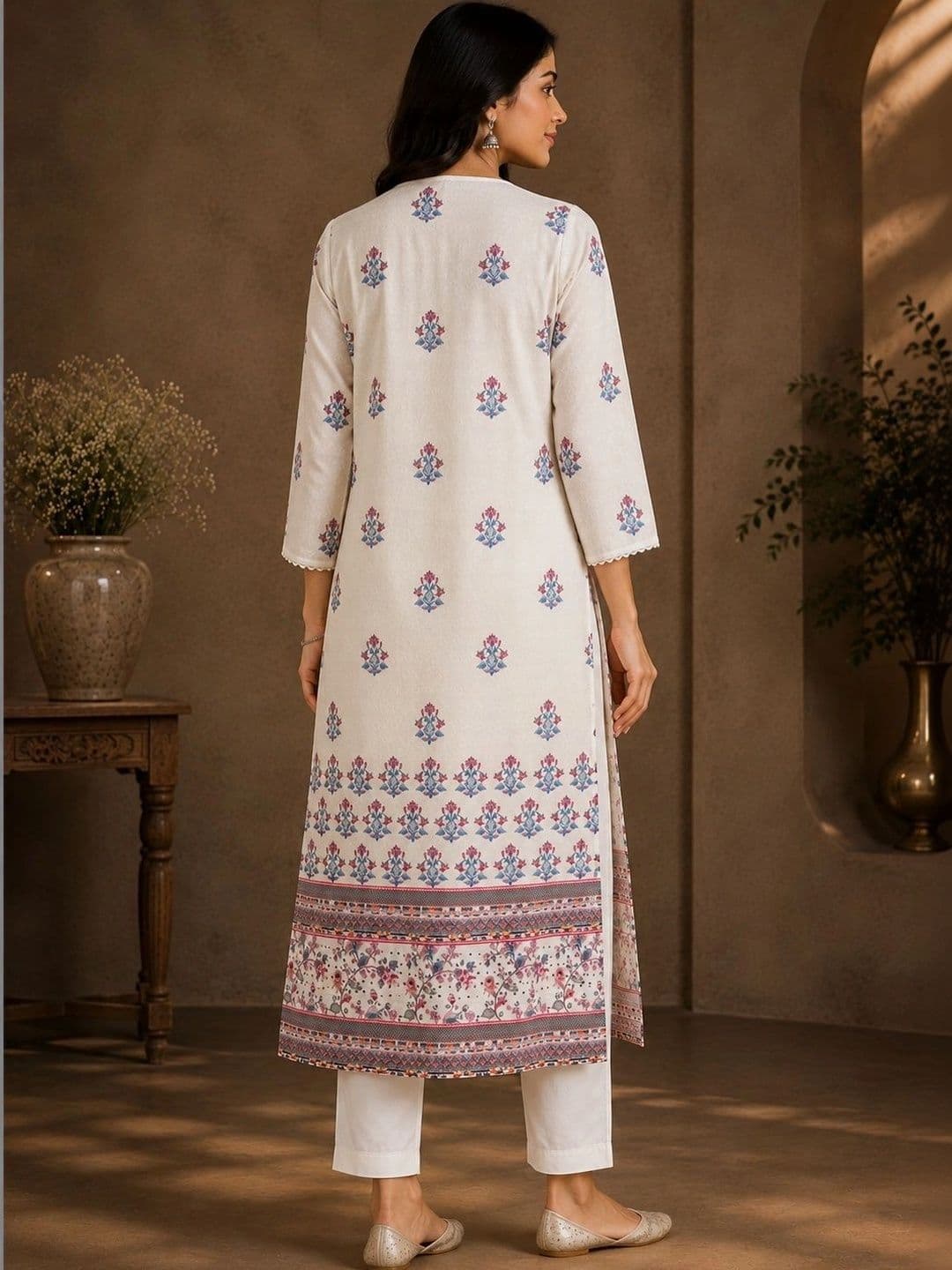 Anouk Women Floral Printed Floral Kurta thumbnail 4