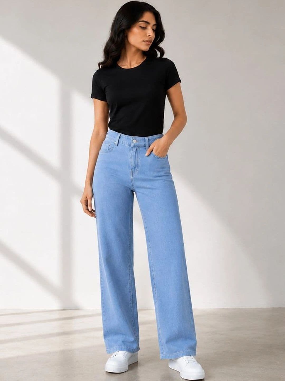 SZN Women Classic Regular Fit Mid-Rise Stretchable Jeans thumbnail 4