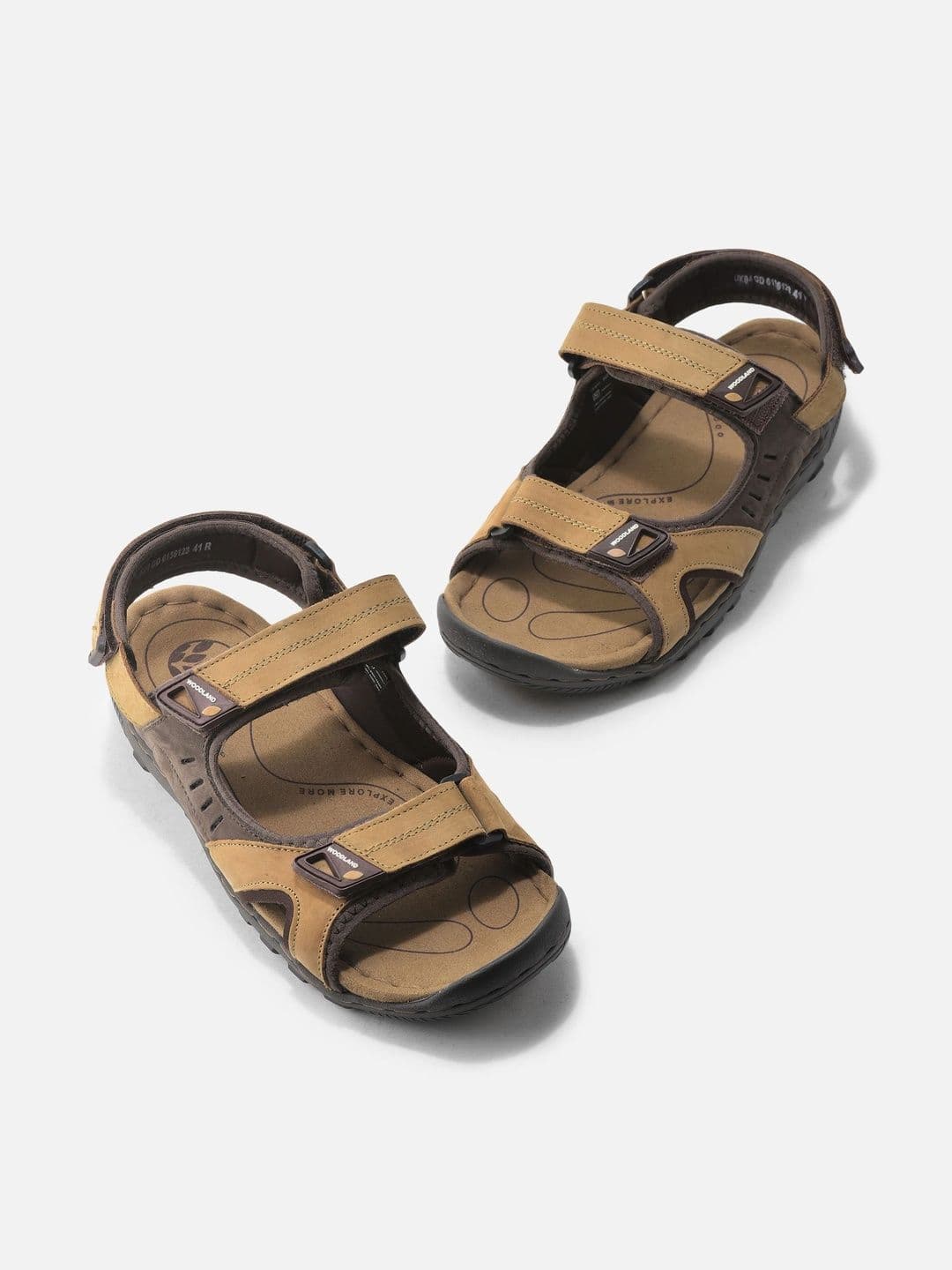 Woodland Men Leather Comfort Sandals - view 1