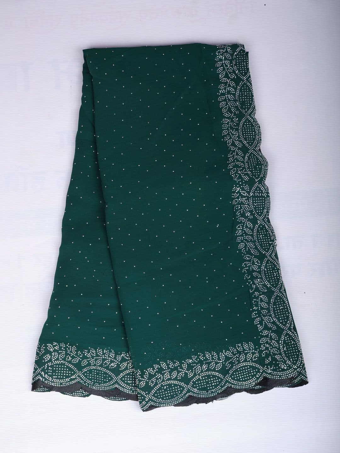 RENBRIZA Embellished Poly Georgette Saree thumbnail 4