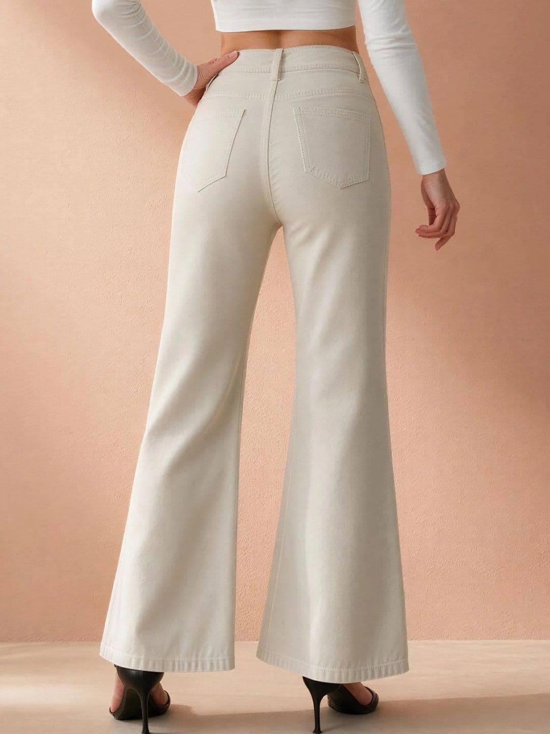 ATELIER REBEL Women Wide Leg Mid-Rise Jeans thumbnail 5
