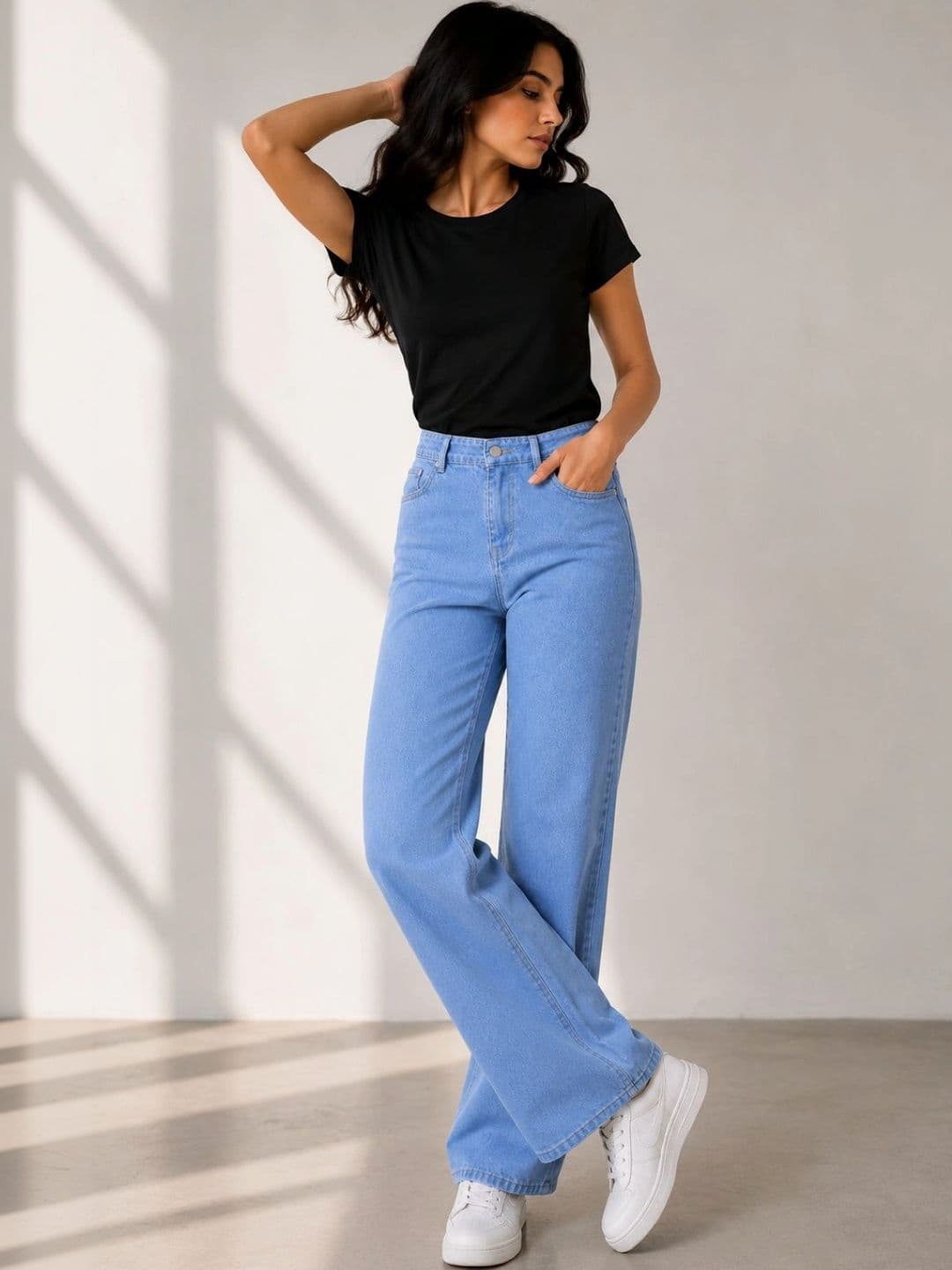 Moda Rapido Women Classic Regular Fit Mid-Rise Stretchable Jeans thumbnail 5
