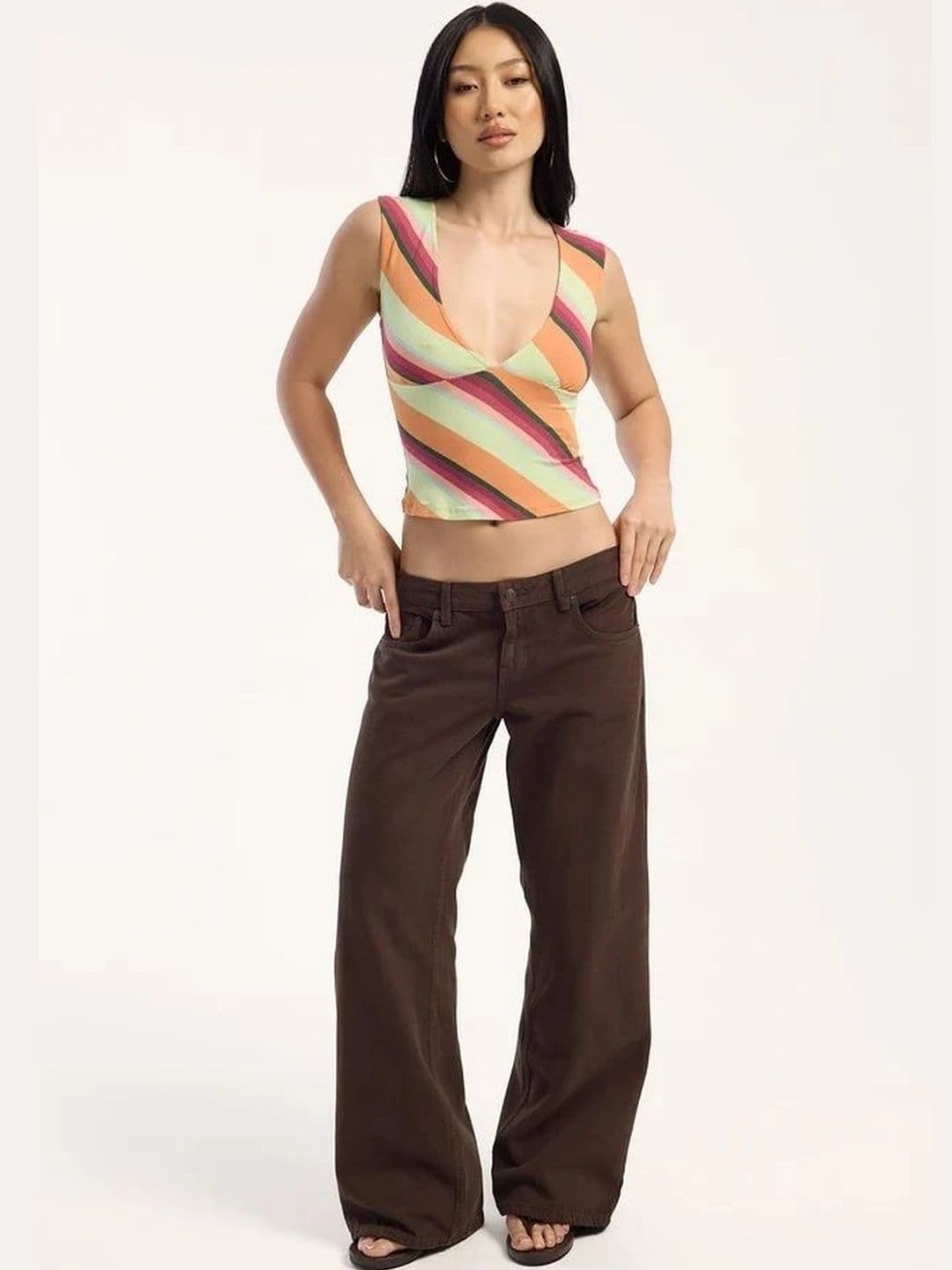 Aadvi Fashion Women Wide Leg High-Rise Stretchable Jeans - view 1