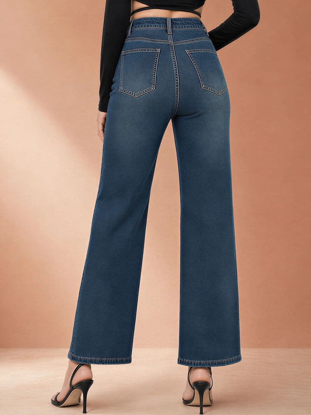 ATELIER REBEL Women Relaxed Fit Mid-Rise Light Fade Jeans thumbnail 2