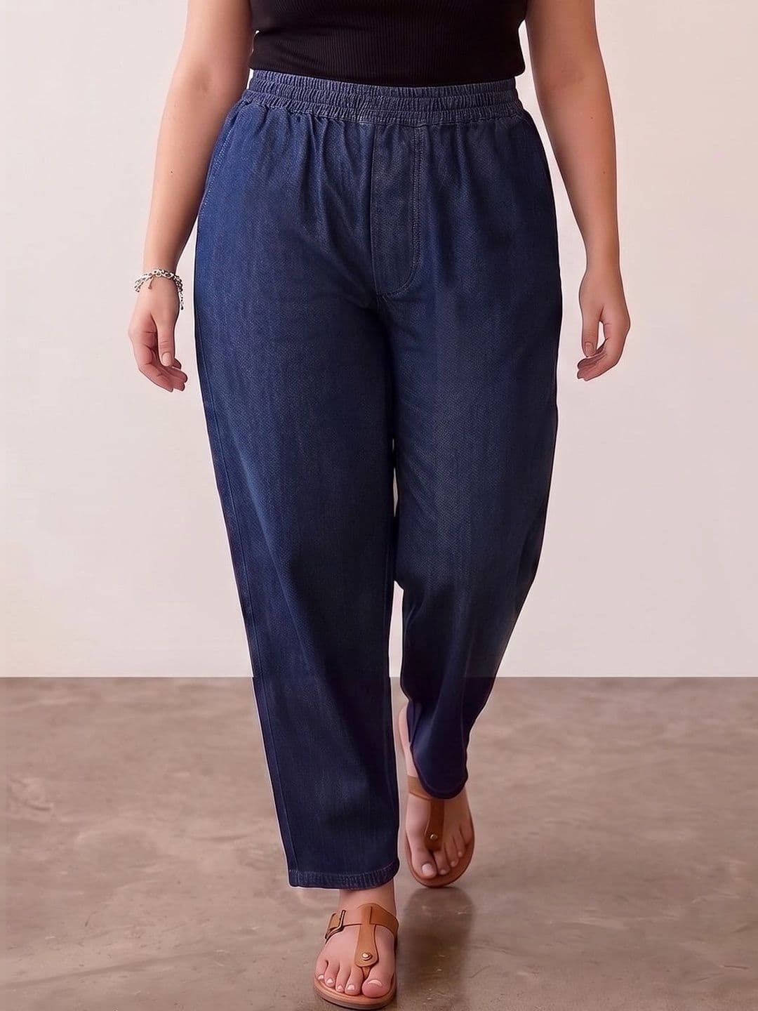 Style Quotient Plus Women Classic Relaxed Fit High-Rise Jeans - view 1