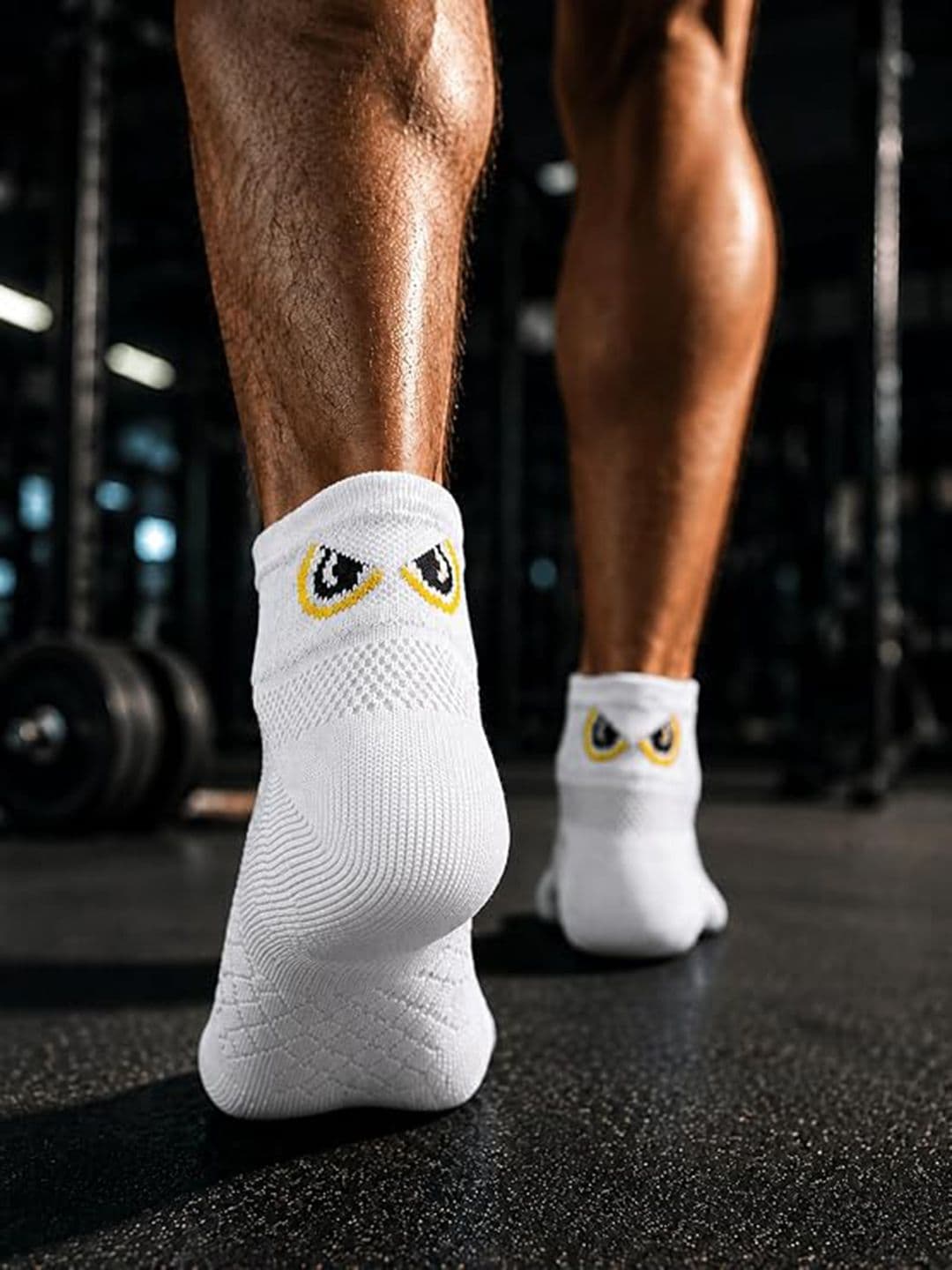 ZIBELL Unisex Pack of 4 Cotton Patterned Ankle Length Socks thumbnail 2