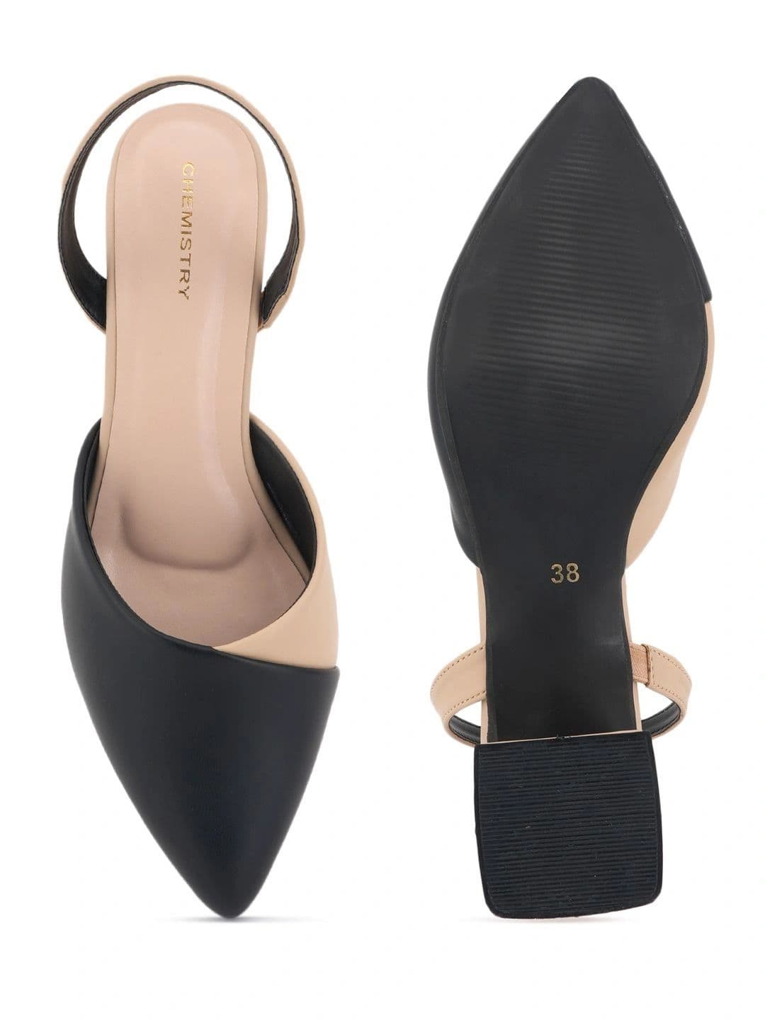 Chemistry Colourblocked PU Block Pumps thumbnail 2