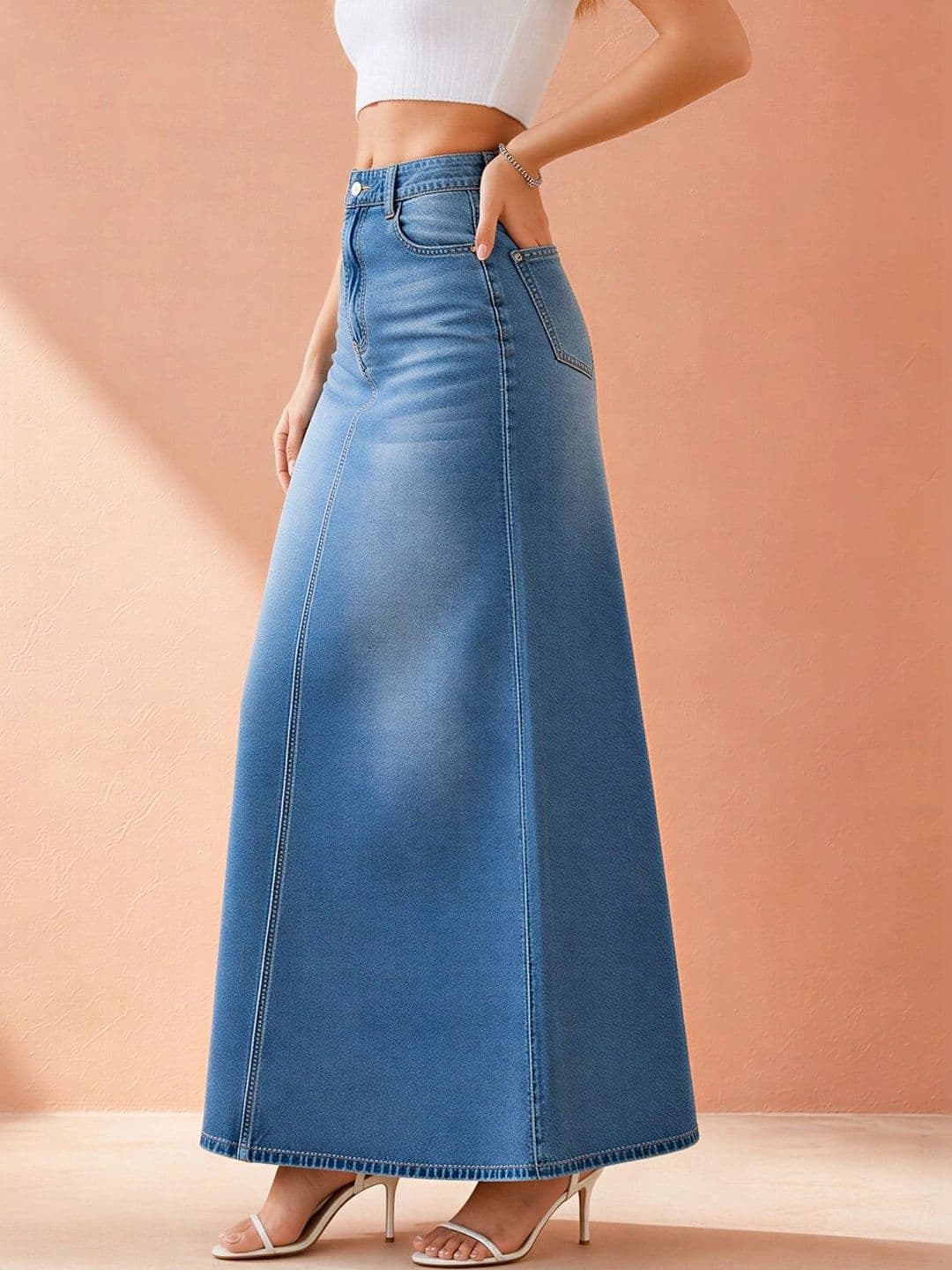 ATELIER REBEL Women Maxi A-Line Skirt thumbnail 6
