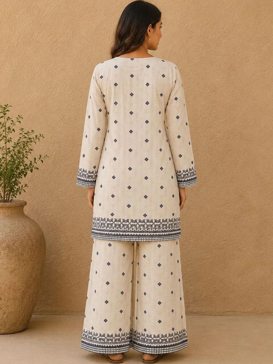Travel Wardrobe Printed Tunic with Palazzos thumbnail 5
