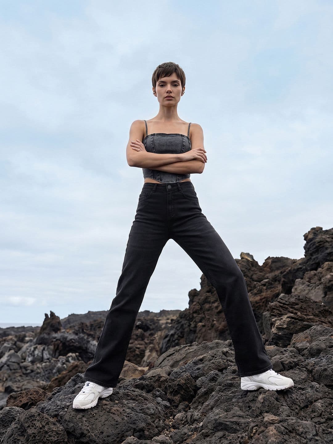 The Roadster Life Co. Women Straight Fit High-Rise Stretchable Jeans - view 1
