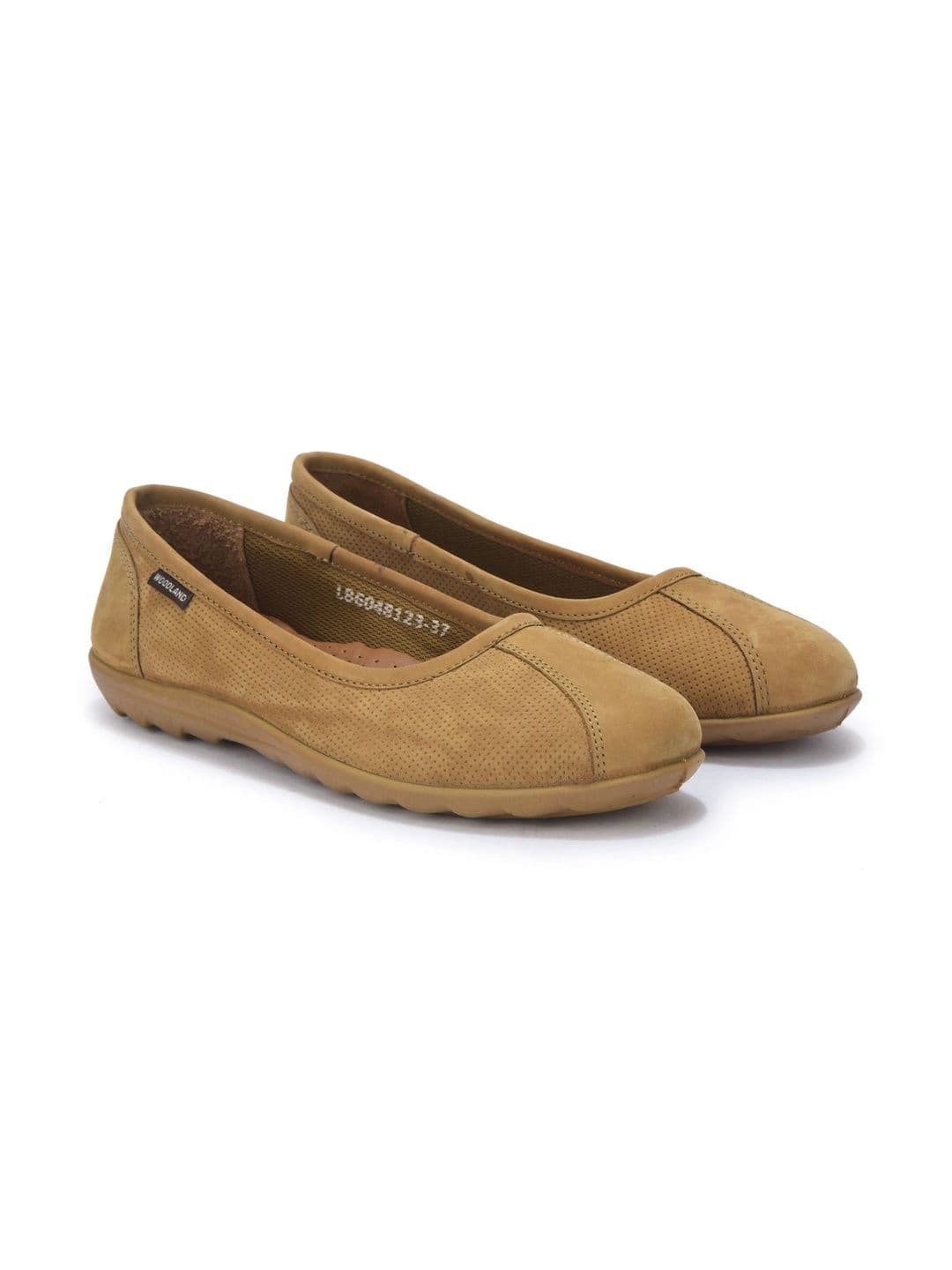 Woodland Women Perforations Leather Loafers thumbnail 5