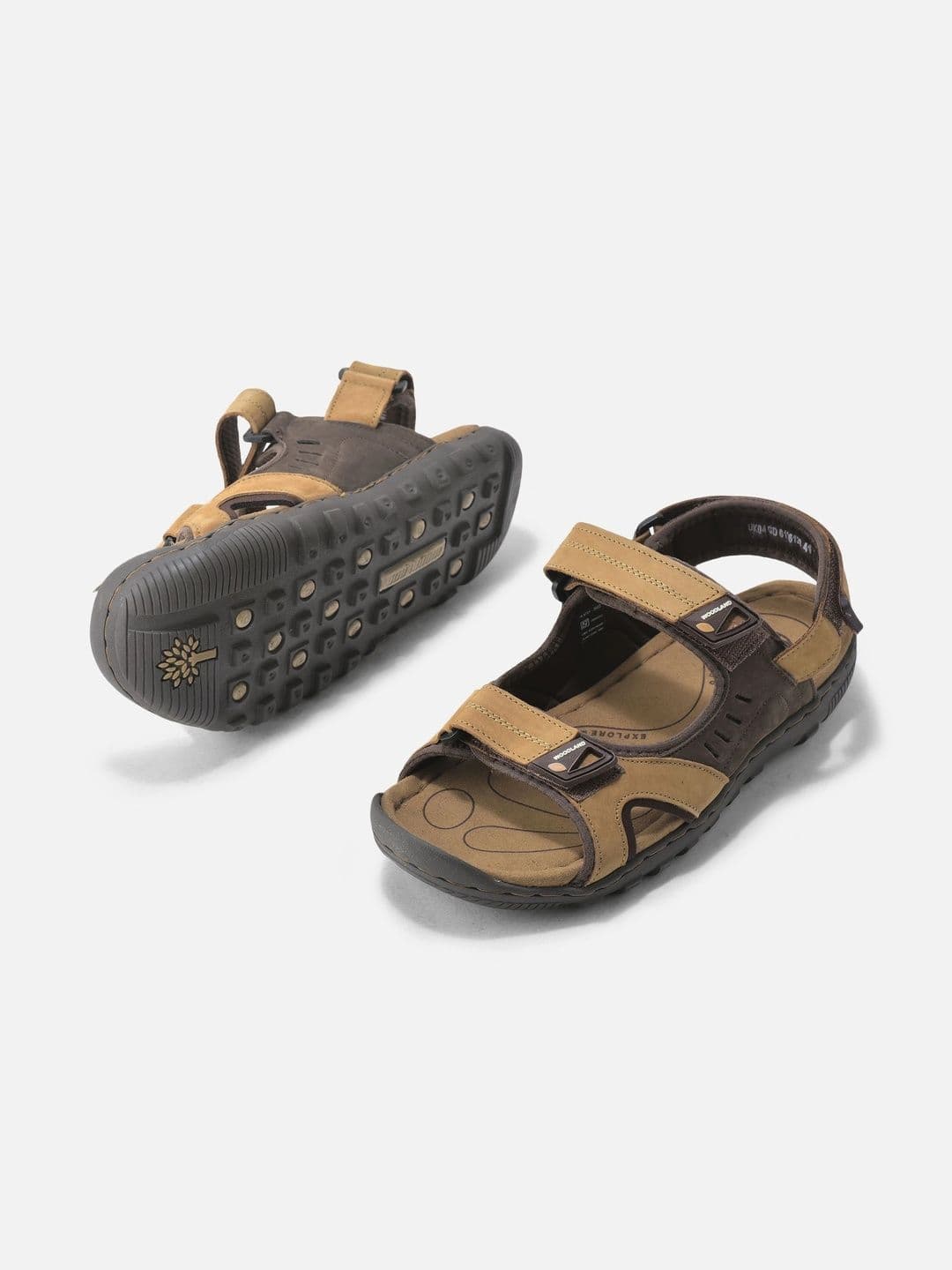 Woodland Men Leather Comfort Sandals thumbnail 2