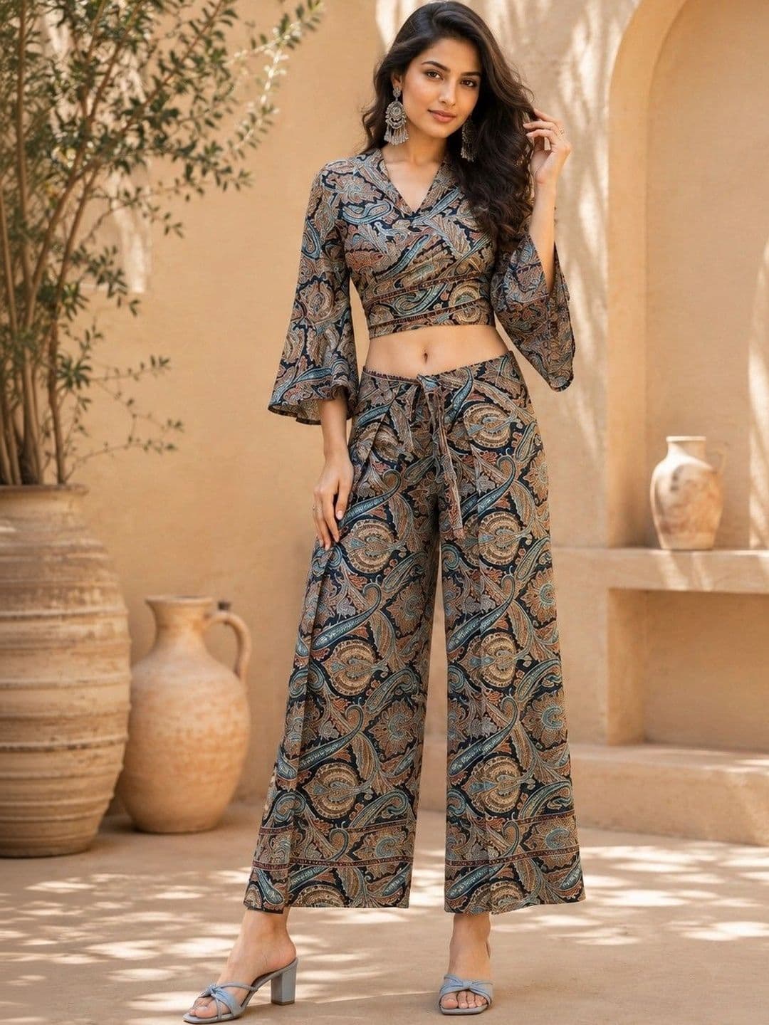 SCUBE DESIGNS Solid Top with Trousers - view 1
