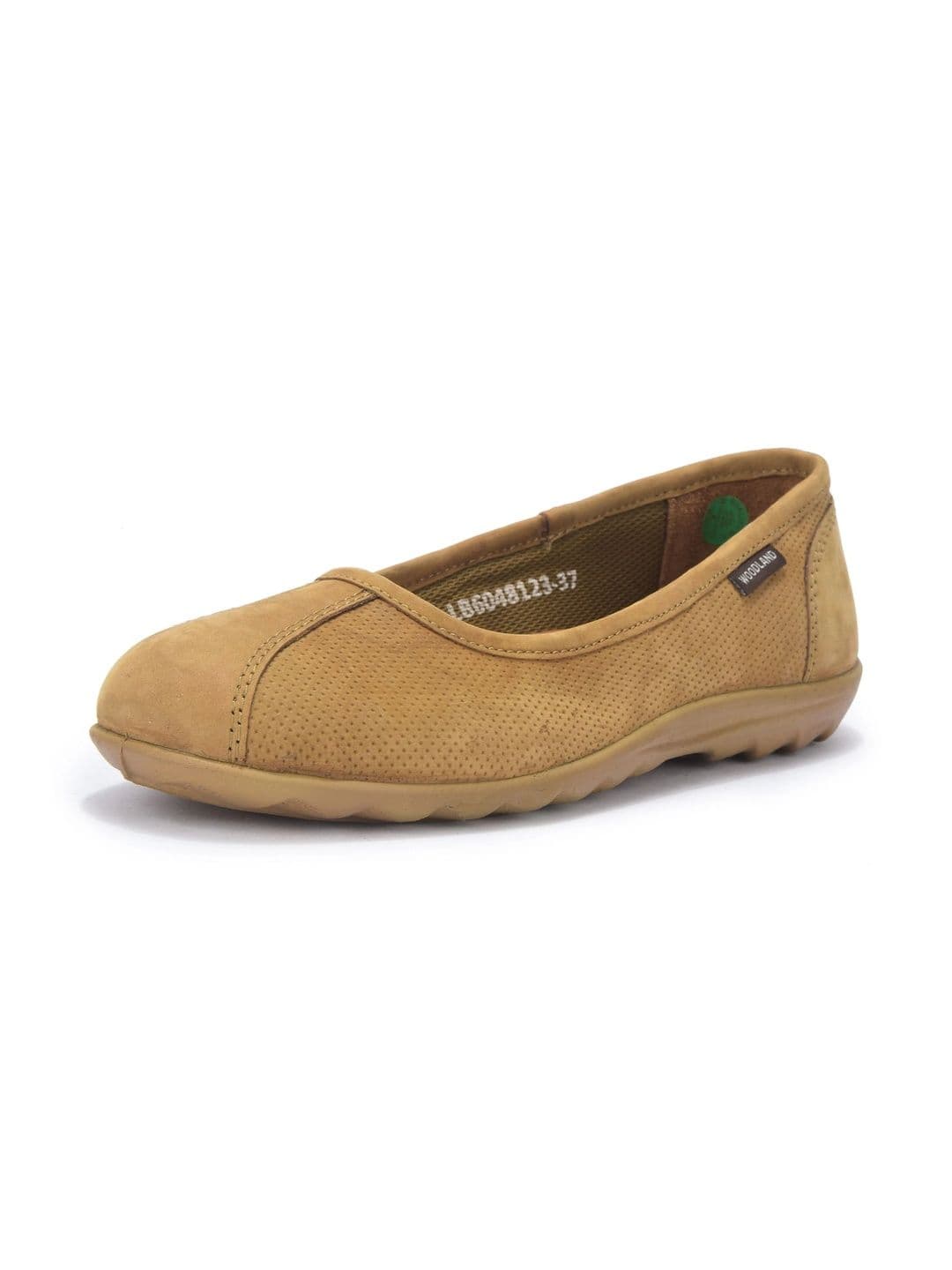 Woodland Women Perforations Leather Loafers thumbnail 4