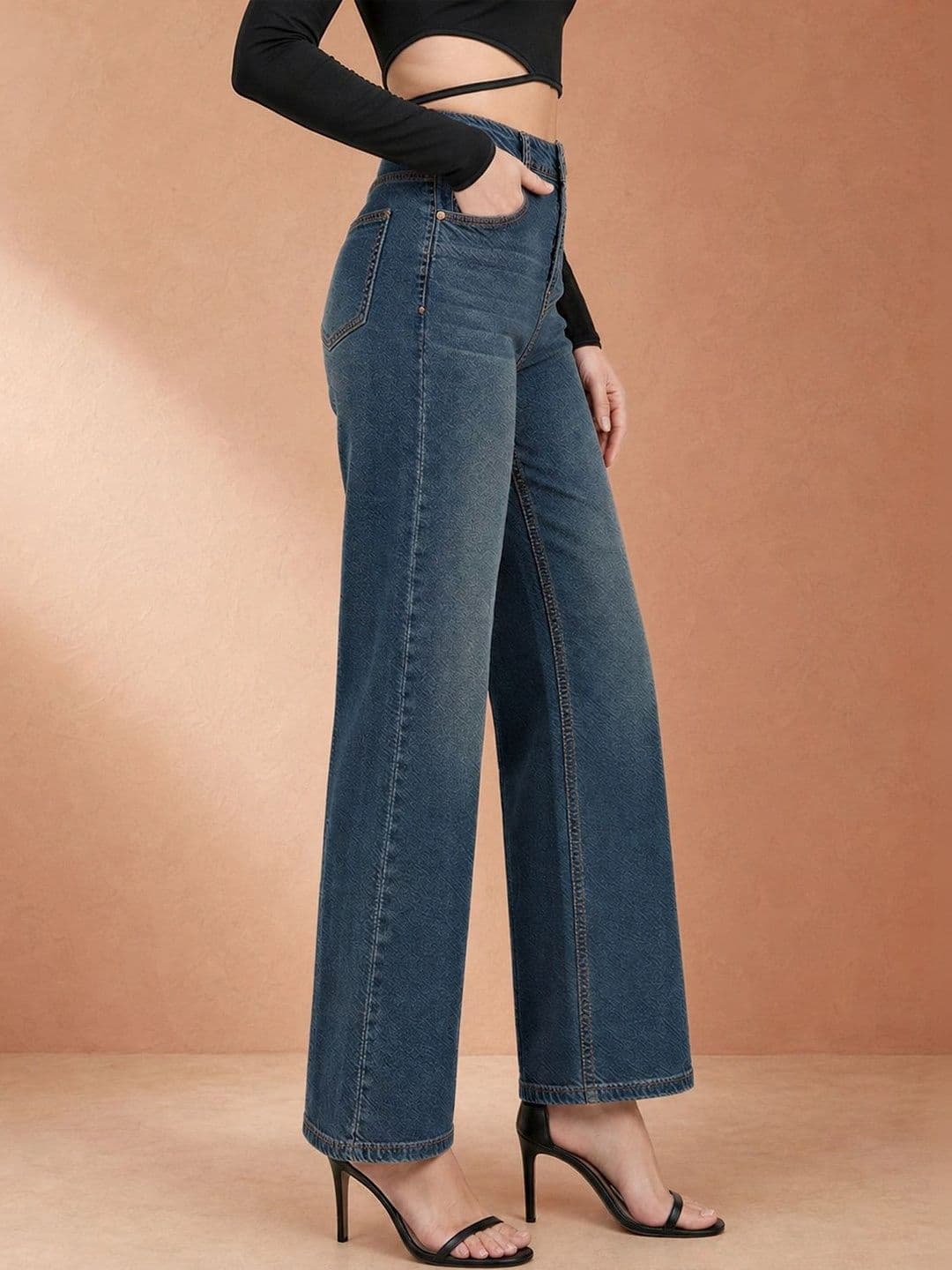 ATELIER REBEL Women Relaxed Fit Mid-Rise Light Fade Jeans thumbnail 4