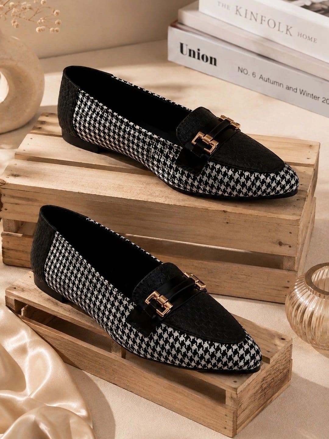 SUKUN Women Printed Flats with Buckles thumbnail 7
