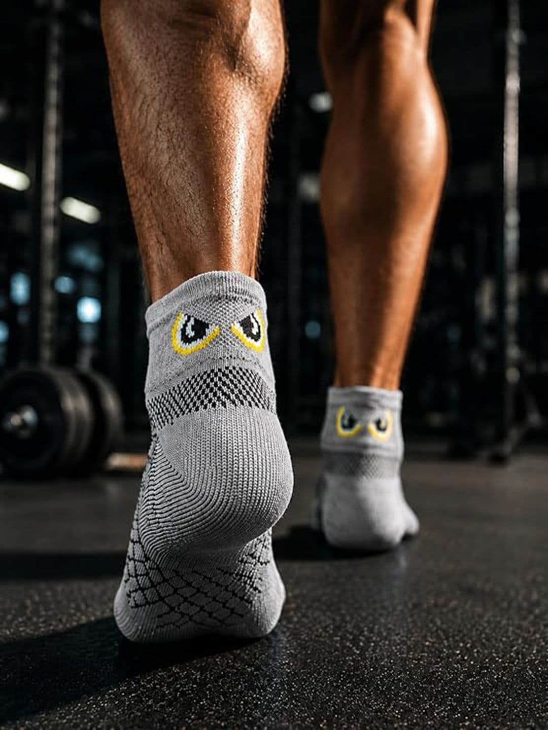 ZIBELL Unisex Pack of 4 Cotton Patterned Ankle Length Socks thumbnail 4
