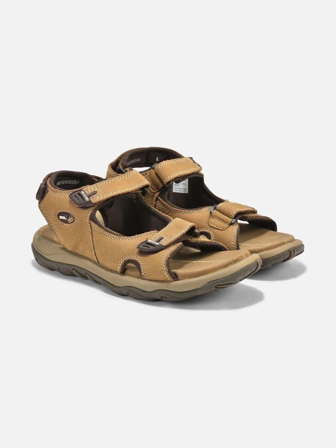 Woodland Men Leather Comfort Sandals thumbnail 2